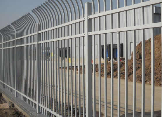 Pressed spear top picket fencing for border security