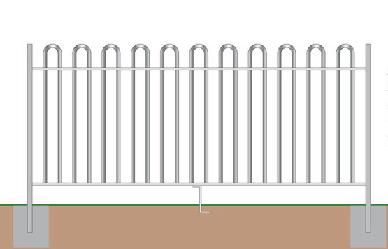 Round Tubular Bow Top Panels for General Border Fencing