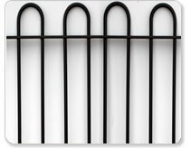 Bow Top Railings with Plastic Coating Protection Layer